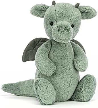 Jellycat Bashful Dragon Stuffed Animal, Medium, 12 inches