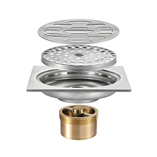 Drain de douche en acier inoxydable 304 avec finition brossée durable - 2