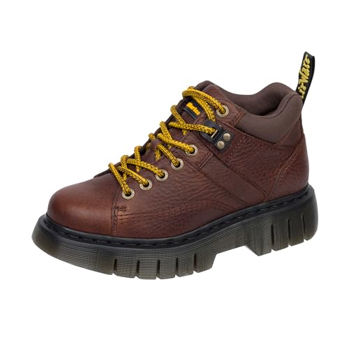 Dr. Martens Botas informales bajas Woodard unisex, Marrón oscuro, 5 Women/4 Men