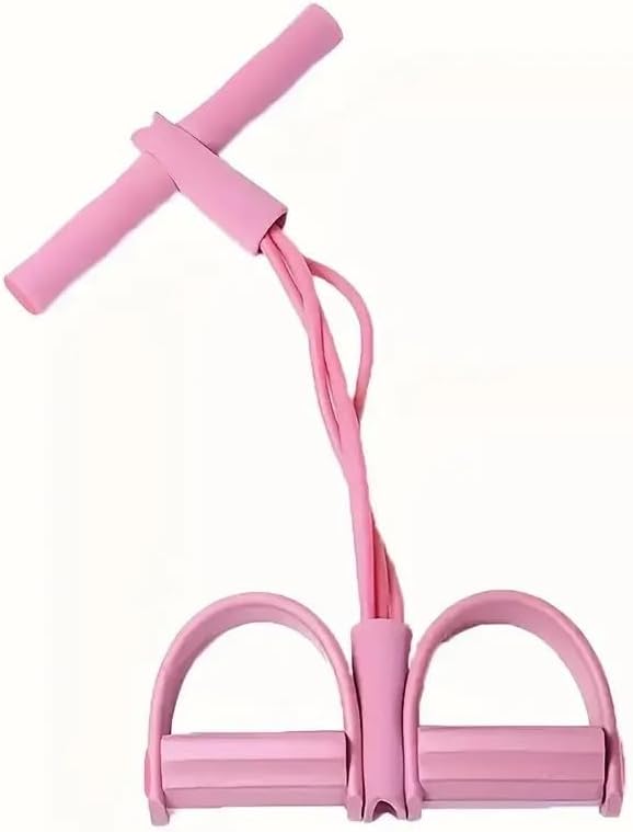 21 Fitness Resistance Bands Set with 4 Tube Pedal Ankle Puller – Multifunction Tension Rope for Abdomen Waist Arm Leg Stretching, Sit-Up Assistance Elastic Strength Bands with Handles