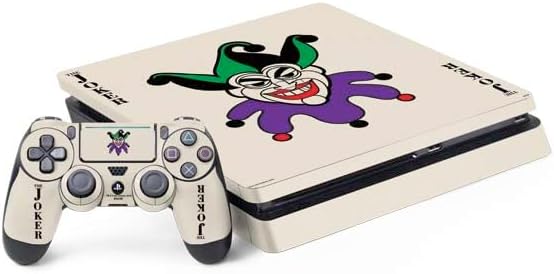 Skinit Decal Gaming Skin Compatible with PS4 Slim Bundle - Officially Licensed The Dark Knight Why So Serious Design