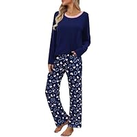 Litherday Pijama Mujer Invierno Algodón Conjunto de Pijama Manga
