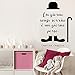 PR Service Wall Sticker Adesivo PVC Charlie Chaplin da Parete Muro Decorativo Decorazioni Interni Fai da te Frase Salone Soggiorno Camera Cucina