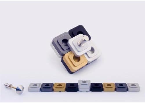Agayof Travel Hanukkah Menorah: Dreidel Shaped 7.5 X 30 cm / 2.95" X 11.81" - Multicolor mn015