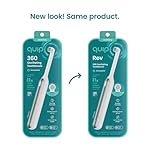 Quip 360 Oscillating Rechargeable Electric Toothbrush with Extra Brush Head - Soft Bristles, Pressure Sensor, 3 Intensities, 30-Day Battery Life, 2-Min Timer, Travel Case, Mirror Mount - Silver Cloud - Image 5