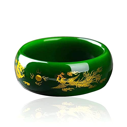 Bracelet en jade pour femmes résistant aux rayures avec motif protecteur