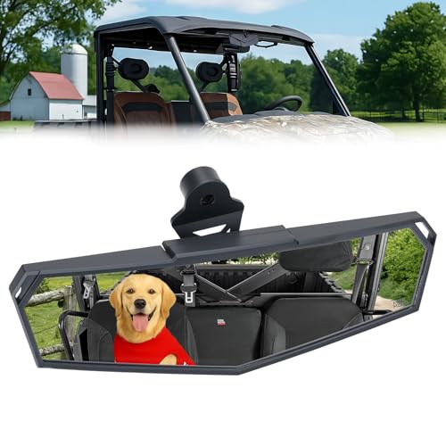 KEMIMOTO Rear View Mirror Compatible with CFMOTO UFORCE U10 Pro/Pro XL/600 & ZForce 950 Sport & Trail 2023-2026 Multi-Angle Adjustment Features Stable Top Mounting No Vibration Accessories