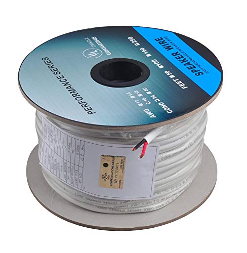 Image of C&E 250 ft 16AWG CL2 Rated 2-Conductor Loud Speaker Cable for in-Wall Installation