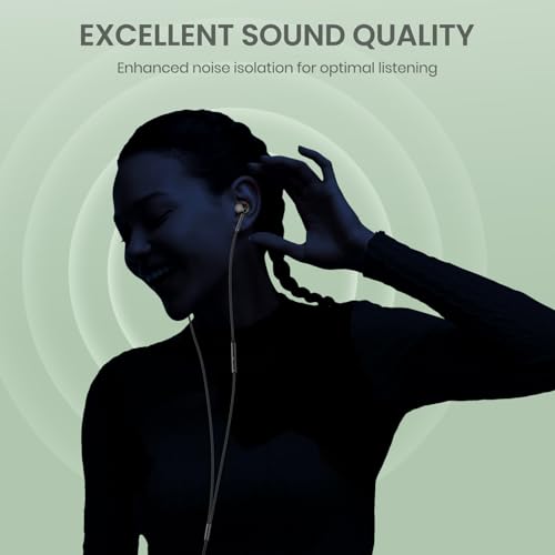 Image of USB-C Wired Earbuds with Microphone, Volume Control, Noise Canceling, Compatible with Samsung Galaxy S24 S23 S22, iPhone 17 16 15 Pro Pro max, Pixel Phones