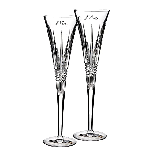 Crystal Toasting Flutes, 5.5oz, Pair by WATERFORD