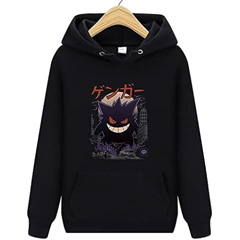 Adult/Youth Anime Gengar Hoodie Fashion Sweatshirt Cosplay For Mens And Women (Color : A, Size : S) Cover