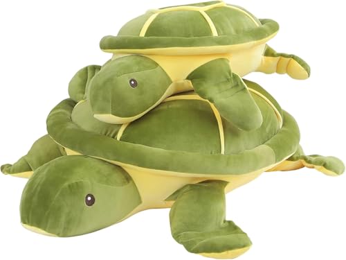 Dalmao 50cm Schildkröte Kuscheltier Groß, weiches Kuschelkissen mit Jumbo-Schildkröte, Cartoon Plüschtier Meeresschildkröte, Geschenk für Kinder Geburtstag, Ostern