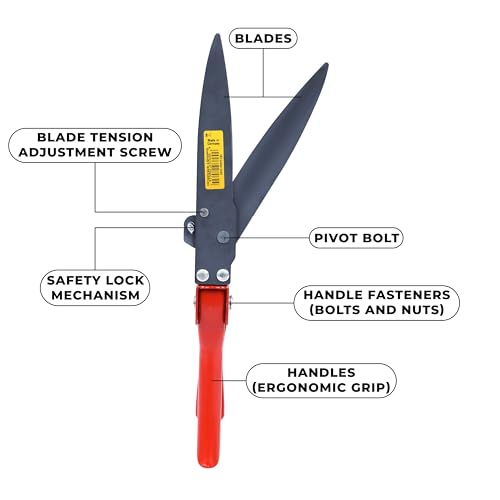 Foto von WOLF Garten-Grasschere Promo Ri-T, lose, Rot, 31.5x4x9.6 cm