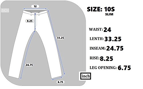 Faded Glory Boys' Relaxed Fit Denim Blue Jeans (Slim) (10 Slim, Black)4