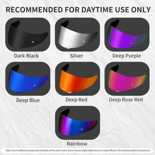 Image of PSLER Shatterproof Helmet Visor for HJ17,C90,C91,SY&CL-MAX 3,Deep Gold Red | Impact-Resistant ,UV400 Protection, Motorcycle Tinted Face Shield for HJ17,C90,C91,CL-MAX 2, IS-MAX BT, SY-MAX 3, IS-MAX 2