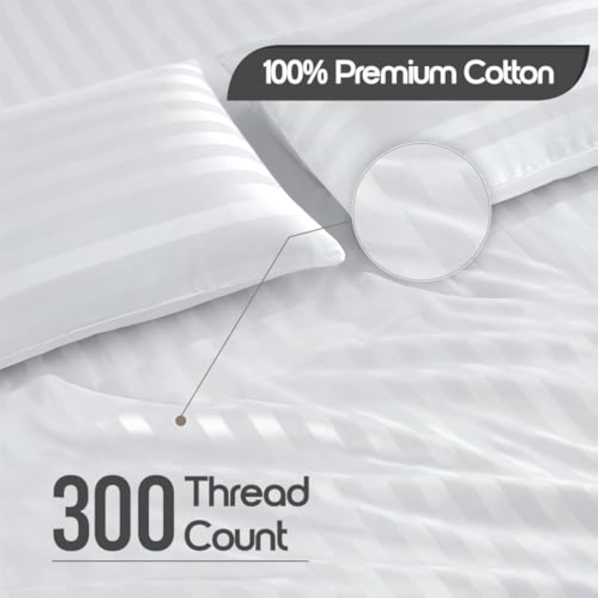 Cotton 300 Thread Count King Size Bedsheet Set