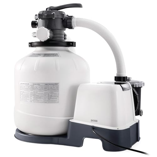 Intex 26680 – Sandfilterpumpe Krystal Clear mit Salzwassersystem,...