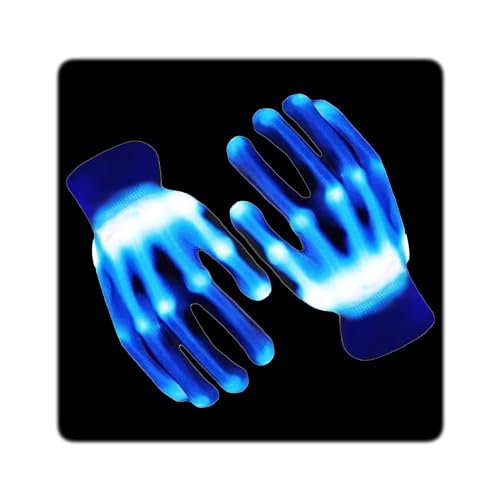 GOLEDLF Toys LED Gloves for Kids - Fun and Cool Toy for 7-12 Year Old Boys and Girls - Perfect for Stocking Stuffers, Halloween, Christmas, Birthdays - Light Up Gloves for Outdoor Games - Ideal Gifts