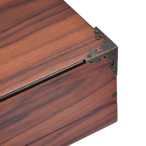 Image of uxcell 30 x 30 x 30mm Metal Box Corner Protectors Edge Guard Bronze Tone 20pcs