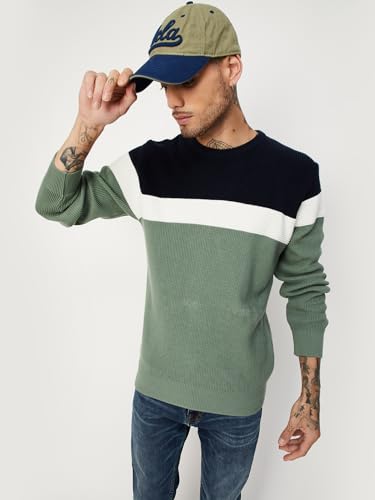 Image of Max Cotton Men Banded Collar Sweater