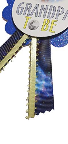 Galaxy Baby Shower Pins for Family to Wear at Gender Reveal Outer Space Theme Rockets It's a Boy Sprinkle2