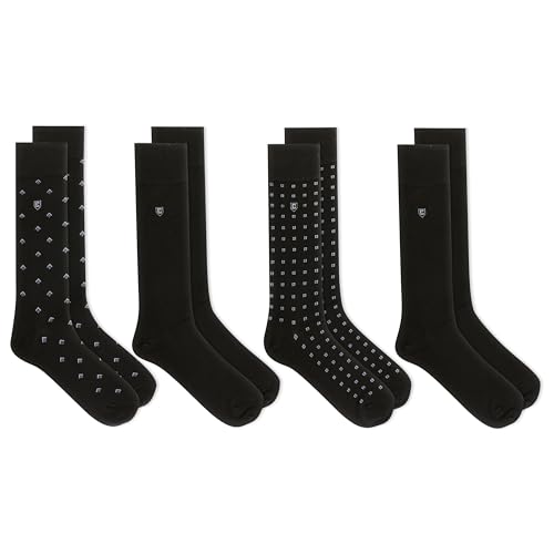 Chaps Men's Diamond Dress Crew Socks - 4 Pair Pack3