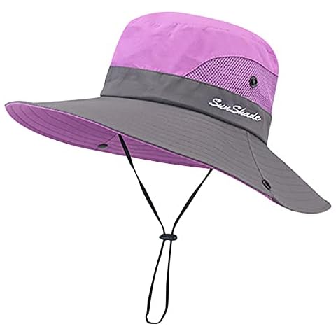 INOGIH Ponytail Sun Hat for Girls Cover