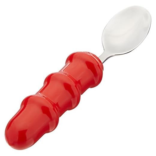 Sammons Preston 44531 Pediatric Weighted Teaspoon, Small Spoon for Kids, Assistive Utensil with Added Weight, Youth Size Spoons for Children with Limited Mobility and Motor Function or Disabilities