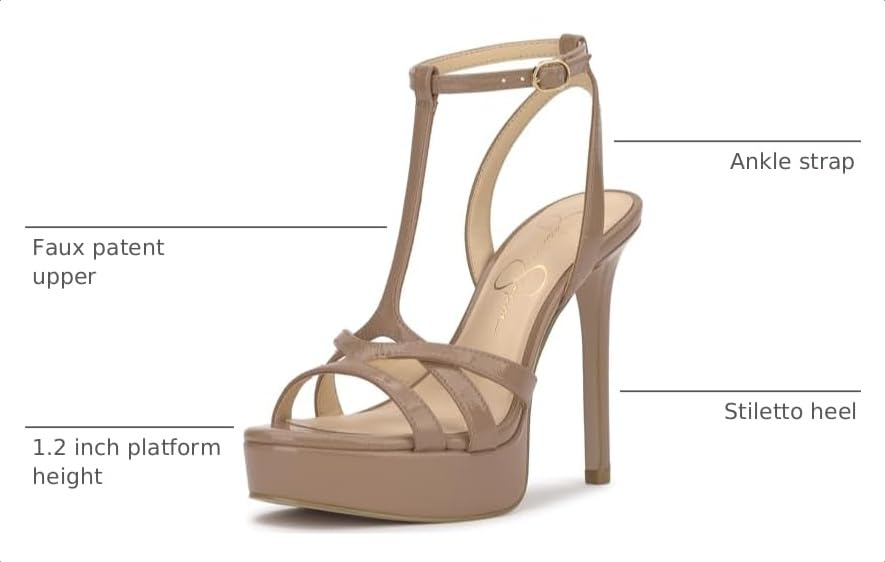 Image of Jessica Simpson Women's Sippete Platform Stiletto T-Strap Sandal