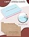 UCEC Index Card Organizer, Index Card Organizer 3x5 Wooden Index Card Holder Box with Drawer, Solid Wood Index Card Holder for Recipe Cards, Business Cards, Includes Dividers & 150 Color Cards