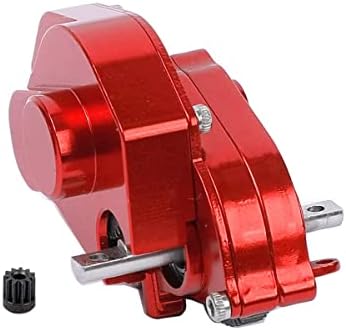 RZXYLRC Aluminum Alloy Transmission Case Gearbox Complete for 1/24 Axial SCX24 RC Crawler Upgrades (Red)