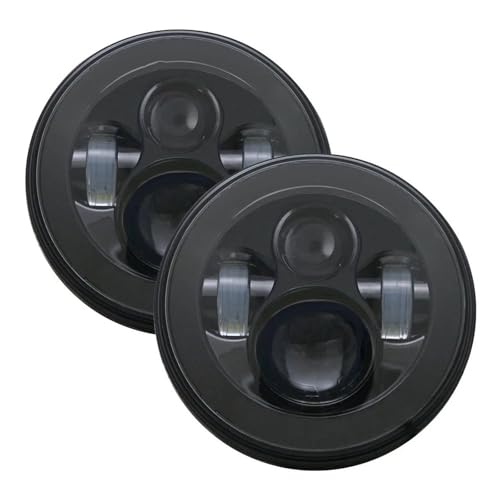 Phares ronds LED 7 pouces pour remplacer vos optiques ternes de Defender feux de croisement