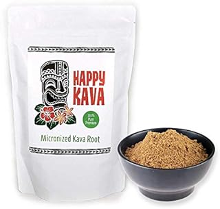 Happy Kava High Potency Gourmet Instant Micronized Kava Root Extract (10-12% Kavalactones) | Potent Maximum Power Organic Supplement Drink | Provides Mind and Body Balance, Clarity for Men Women Adult