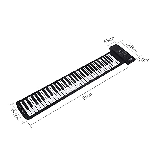 Sharainn Piano Portable de 61 Touches,Clavier de Piano 61 Touches,Piano Roll Up Pliable,Clavier de Piano 128 Sons (C3… - Les Beatles, Paul McCartney, John Lennon, RIngo Starr, George Harrison Sharainn Piano Portable de 61 Touches,Clavier de Piano 61 Touches,Piano Roll Up Pliable,Clavier de Piano 128 Sons (C3… – Image 6