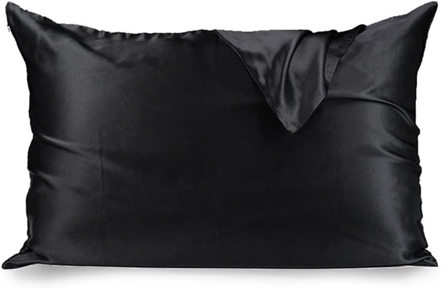 HBJWOV Silk Pillowcase qith Hidden Zipper Comfortable Pillow Case Home Decor Whole(White-Fruit peach5,20 * 26")