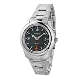 SHMIOU English Talking Watches Waterproof for The Blind Visually Impaired Seniors Stainless Steel Wrist Watchband with Luminous Watch Hands Alarm Time Speaking