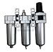 3 STAGE, HEAVY DUTY INDUSTRIAL GRADE FILTER REGULATOR COALESCING DESICCANT DRYER SYSTEM FOR COMPRESSED AIR LINES, METAL BOWLS, GREAT FOR PAINT SPRAY AND PLASMA CUTTER (3/4