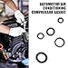 Sephile 30 PCS Automotive Air Conditioning Gasket Kit, AC Compressor O-Ring Seals, Air Conditioning System Cooling Pump Sealing Ring Gasket Combination Set, Universal for Most Cars (Black)