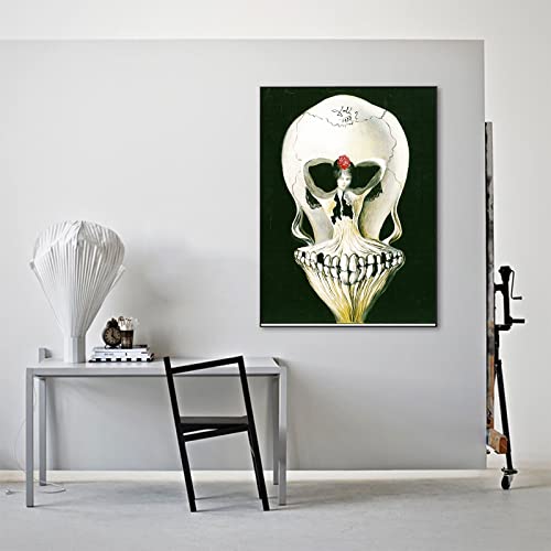 Salvador Dali Prints - Ballerina In A Death's Head Print - Surrealism Poster - Skull Canvas Wall Art - Fine Art Print For Dorm Office Unframed 12X16Inches/30X40Cm #TOP1