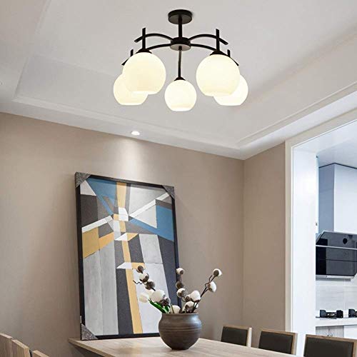 Lustre salon moderne à lumière blanche pour éclairer une grande chambre