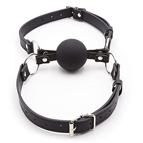 BFLaiCai Mordaza Bucal Mordaza De Bola BDSM Mordaza De Doble Boca Mordaza De Bola De Silicona Fetiche BDSM Sex Bondage Juego De Roles Extremo Juguete Sexual