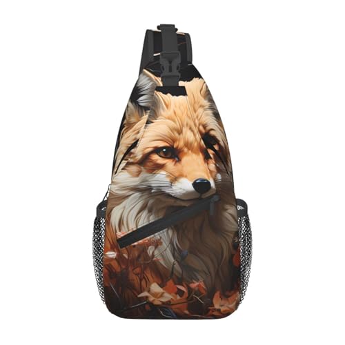 Mochila Unisex con Estampado Fox and Flowers Liviana y Duradera miniatura 1