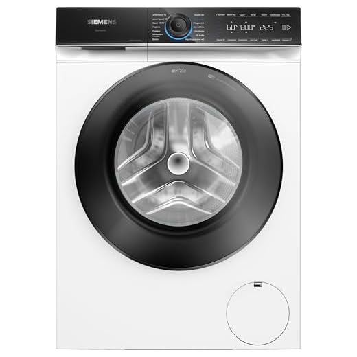 Siemens WG56B2041, iQ700, Smarte Waschmaschine 10 kg, 1600 UpM, Made in Germany, Antiflecken-System, smartFinish Bügelhilfe, schneller Waschen mit speedPack XL, Mini load für Einzelteile, aquaStop
