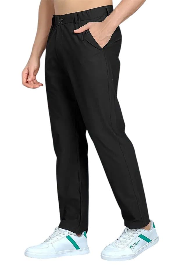 Dazzle Sportswear Formal Pant for Men Office Wear | Casual Pant - with Stretchable Fabric for All-Day Comfort | Regular Fit Wrinkle-Free Trousers-picture-22