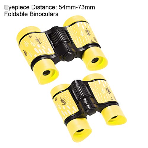 Binoculares Compactos 4X30 Plegables Amortiguados Amarillos miniatura 3