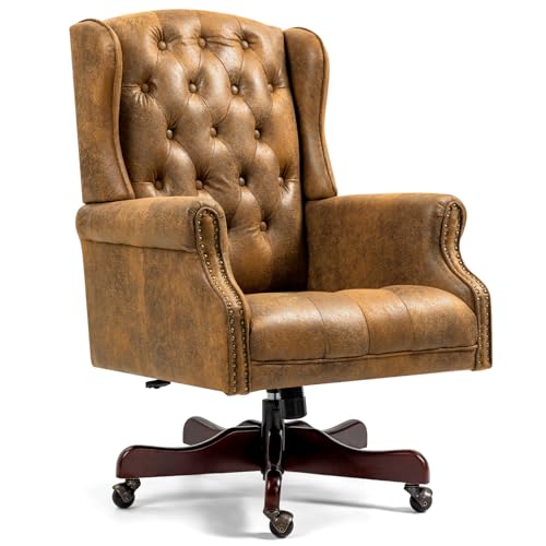 ECOTOUGE Tufted Office Chair, Microfiber Executive Desk