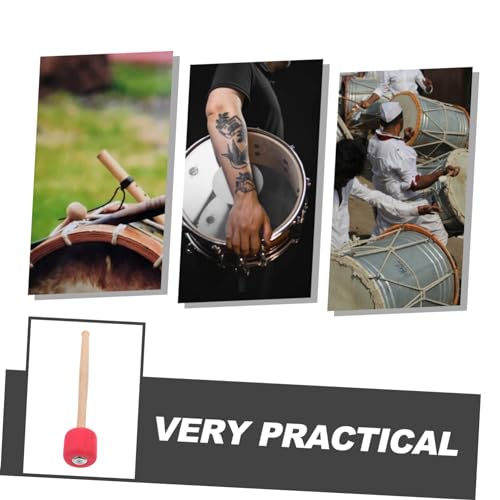 Baquetas para bombo de madera con mango antideslizante, diseño duradero y control preciso para percusión y banda miniatura 7