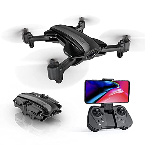 ZHAOJ Foldable Drone with 1080P HD Camera FPV WiFi RC Quadcopter, Gesture Control, Trajectory Flight, Circle Fly, High-Speed Rotation, 3D Flips, G-Sensor, Headless Mode, for Adults And Beginners