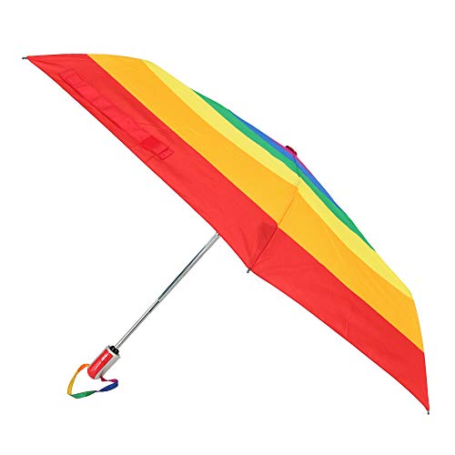 ShedRain Auto Push Button Open & Close Compact Folding Lightweight Travel Rainbow Umbrella â€“ Rainproof & Windproof to Protect from Wind, Rain & Sun â€“ Portable: Fits in a Purse, Tote, Backpack & Car