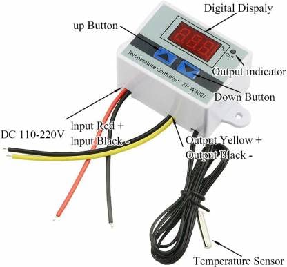 Real Instruments XH W3001 Digital LED Display Temperature Controller 220V 1500W 10A LED Temperature Controller With Thermostat Control Switch NTC Sensor Probe For Egg Incubator - Image 7 thumbnail